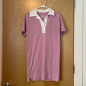 Everlane Organic Cotton Polo Dress size small / lilac